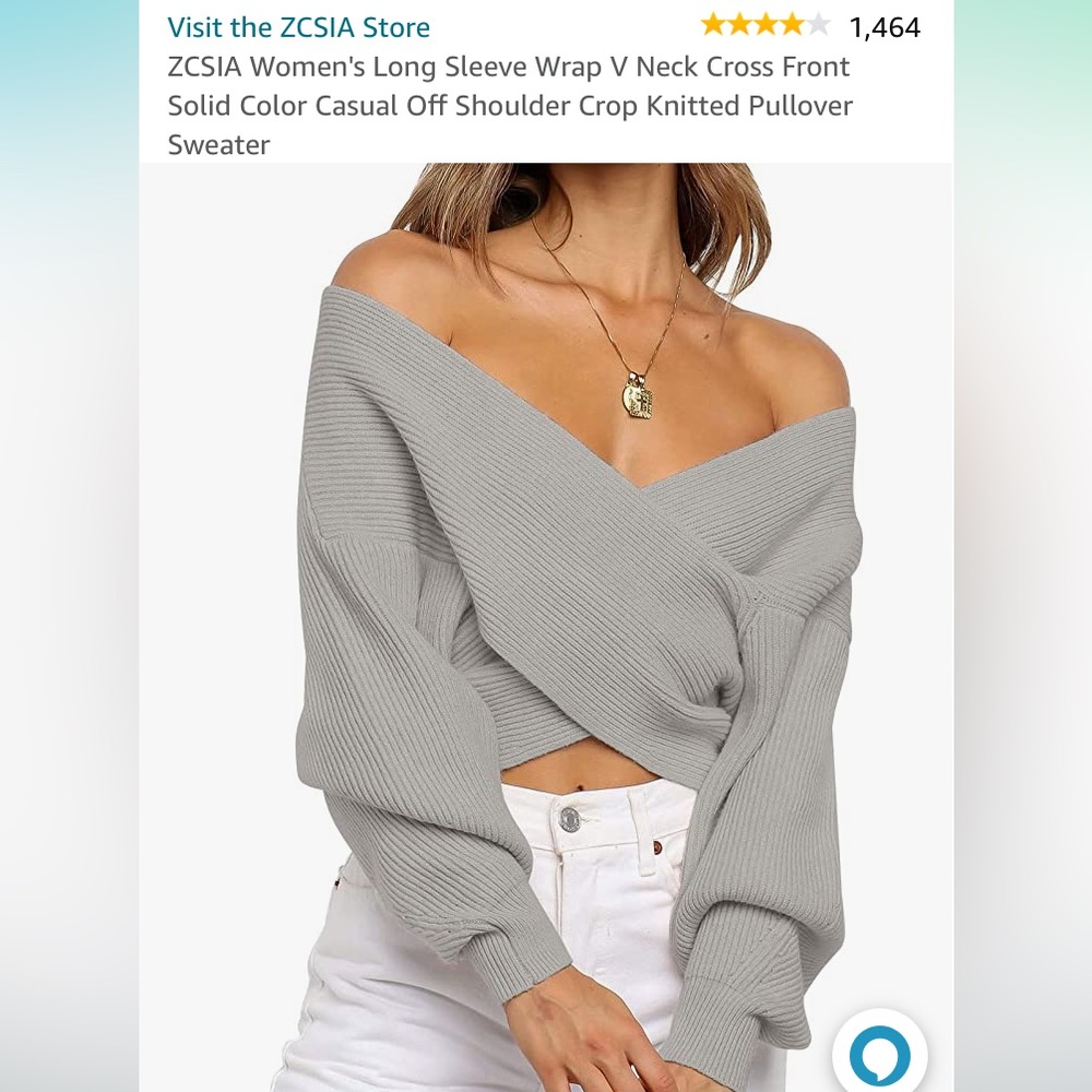 Crossover Sweater from Amazon